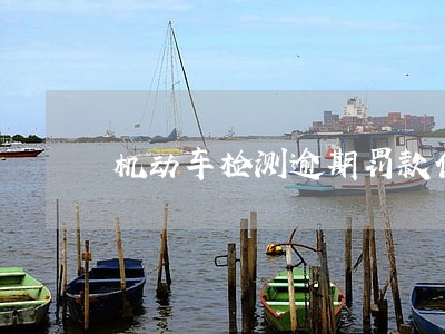 机动车检测逾期罚款代码 机动车检测逾期罚款代码