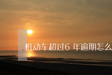 机动车超过6年逾期怎么检验 机动车超过6年逾期怎么检验