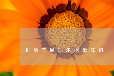 机动车逾期未报废注销 机动车逾期未报废注销