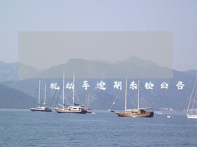 机动车逾期未检公告 机动车逾期未检公告