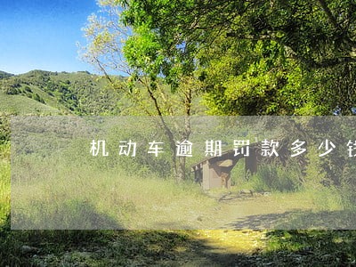机动车逾期罚款多少钱 机动车逾期罚款多少钱