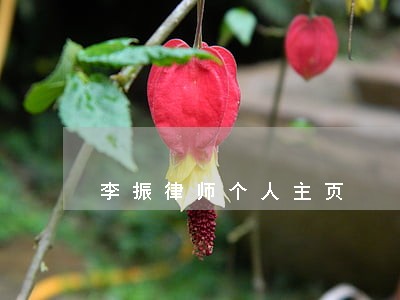 李振律师个人主页 李振律师个人主页