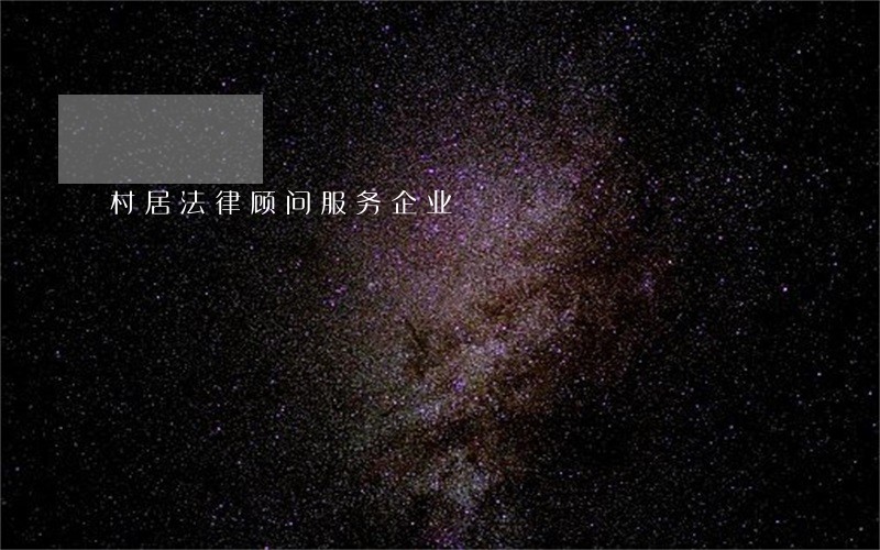 村居法律顾问服务企业 村居法律顾问服务企业