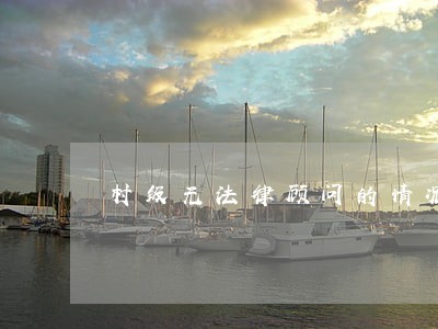 村级无法律顾问的情况说明 村级无法律顾问的情况说明
