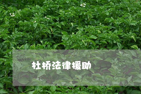 杜桥法律援助 杜桥法律援助