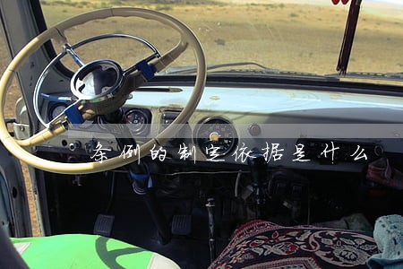 条例的制定依据是什么 条例的制定依据是什么