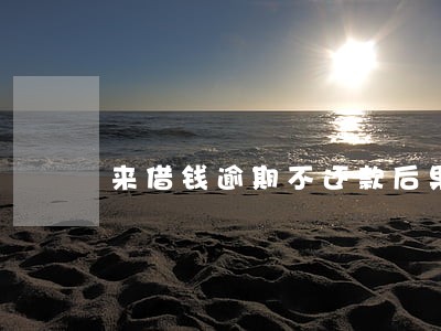 来借钱逾期不还款后果 来借钱逾期不还款后果