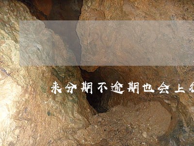 来分期不逾期也会上征信吗 来分期不逾期也会上征信吗