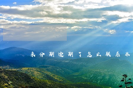 来分期逾期了怎么联系本人 来分期逾期了怎么联系本人