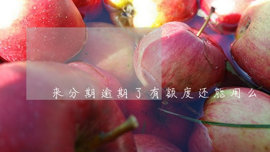 来分期逾期了有额度还能用么 来分期逾期了有额度还能用么