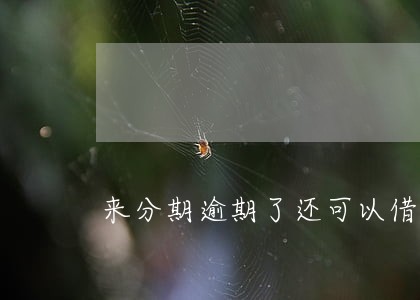 来分期逾期了还可以借哪些平台 来分期逾期了还可以借哪些平台