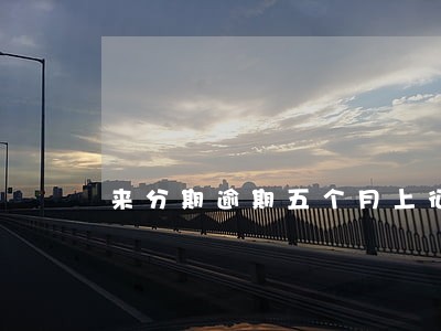 来分期逾期五个月上征信吗 来分期逾期五个月上征信吗