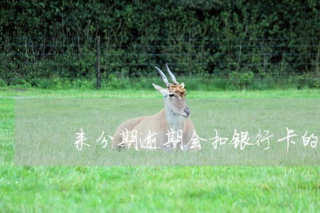 来分期逾期会扣银行卡的钱吗 来分期逾期会扣银行卡的钱吗
