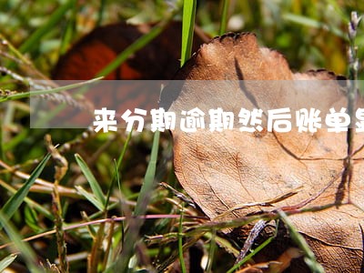 来分期逾期然后账单显示已冻结 来分期逾期然后账单显示已冻结