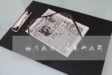 杨乃武与小白菜刑法罚 杨乃武与小白菜刑法罚