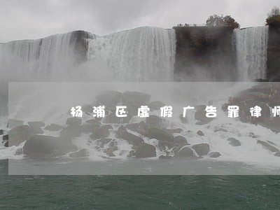杨浦区虚假广告罪律师介绍 杨浦区虚假广告罪律师介绍