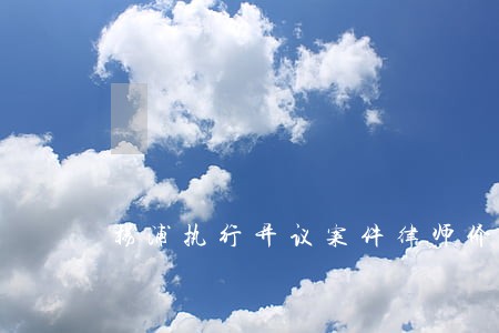 杨浦执行异议案件律师价格 杨浦执行异议案件律师价格