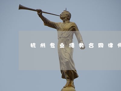 杭州专业债务合同律师怎么收费 杭州专业债务合同律师怎么收费