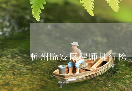 杭州临安区律师排行榜