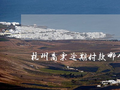 杭州商票逾期付款哪个好