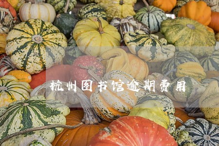 杭州图书馆逾期费用