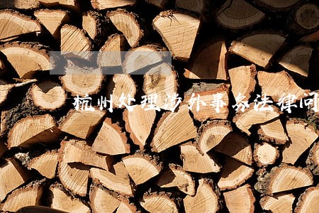 杭州处理涉外事务法律问题律师 杭州处理涉外事务法律问题律师