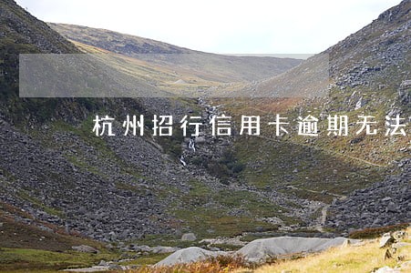 杭州招行信用卡逾期无法贷款 杭州招行信用卡逾期无法贷款
