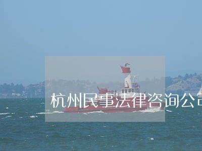 杭州民事法律咨询公司 杭州民事法律咨询公司