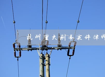 杭州重大刑事案件律师排名认准 杭州重大刑事案件律师排名认准