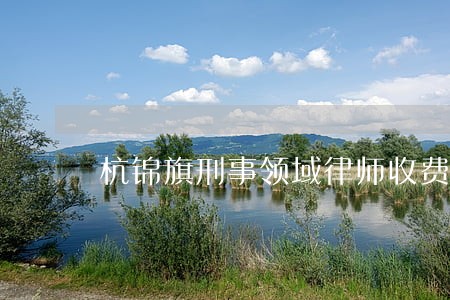 杭锦旗刑事领域律师收费标准