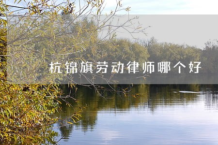 杭锦旗劳动律师哪个好 杭锦旗劳动律师哪个好