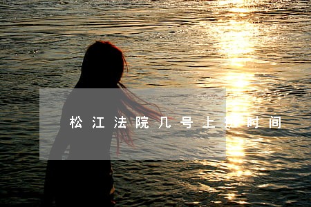 松江法院几号上班时间
