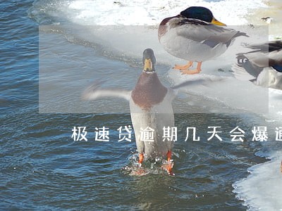 极速贷逾期几天会爆通讯录 极速贷逾期几天会爆通讯录