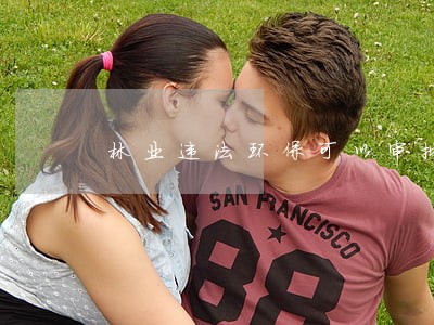 林业违法环保可以审批吗