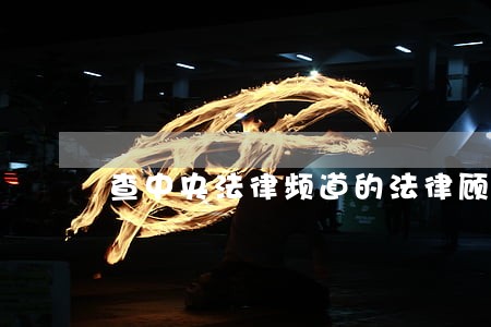 查中央法律频道的法律顾问