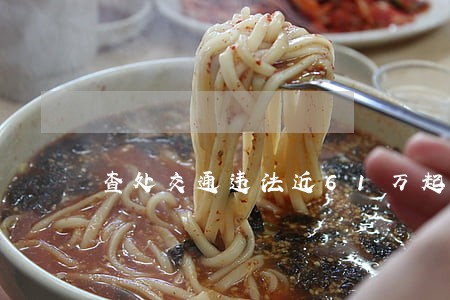 查处交通违法近61万起 查处交通违法近61万起