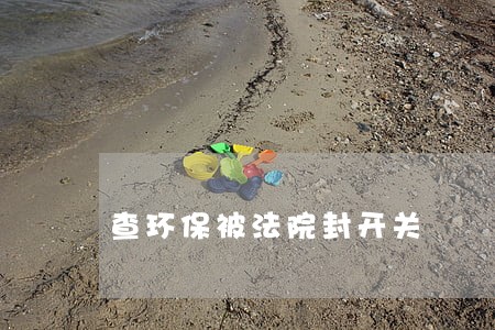 查环保被法院封开关 查环保被法院封开关