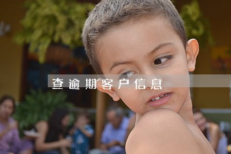 查逾期客户信息 查逾期客户信息