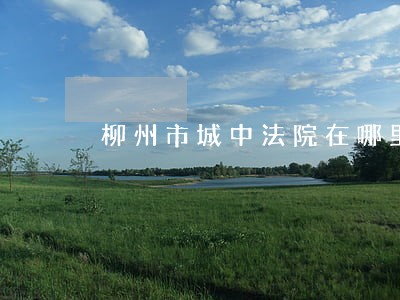 柳州市城中法院在哪里 柳州市城中法院在哪里