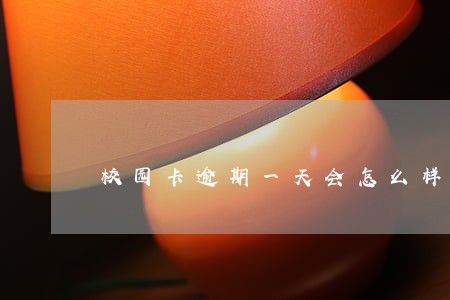 校园卡逾期一天会怎么样 校园卡逾期一天会怎么样