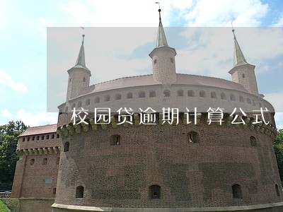 校园贷逾期计算公式 校园贷逾期计算公式