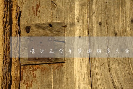 株洲正合车贷逾期多久会拖车 株洲正合车贷逾期多久会拖车
