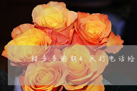 桔多多逾期4天打电话给单位 桔多多逾期4天打电话给单位