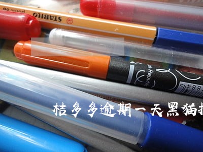 桔多多逾期一天黑猫投诉