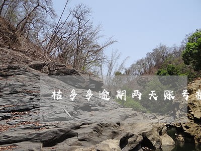 桔多多逾期两天账号被冻结了 桔多多逾期两天账号被冻结了