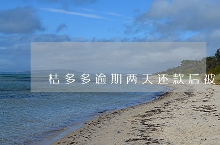 桔多多逾期两天还款后被冻结 桔多多逾期两天还款后被冻结