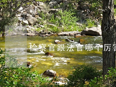 检察官跟法官哪个厉害 检察官跟法官哪个厉害