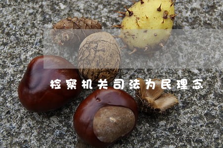 检察机关司法为民理念 检察机关司法为民理念