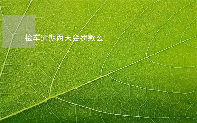 检车逾期两天会罚款么