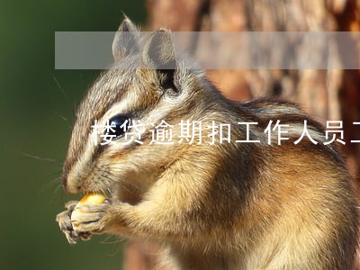 楼贷逾期扣工作人员工资么 楼贷逾期扣工作人员工资么